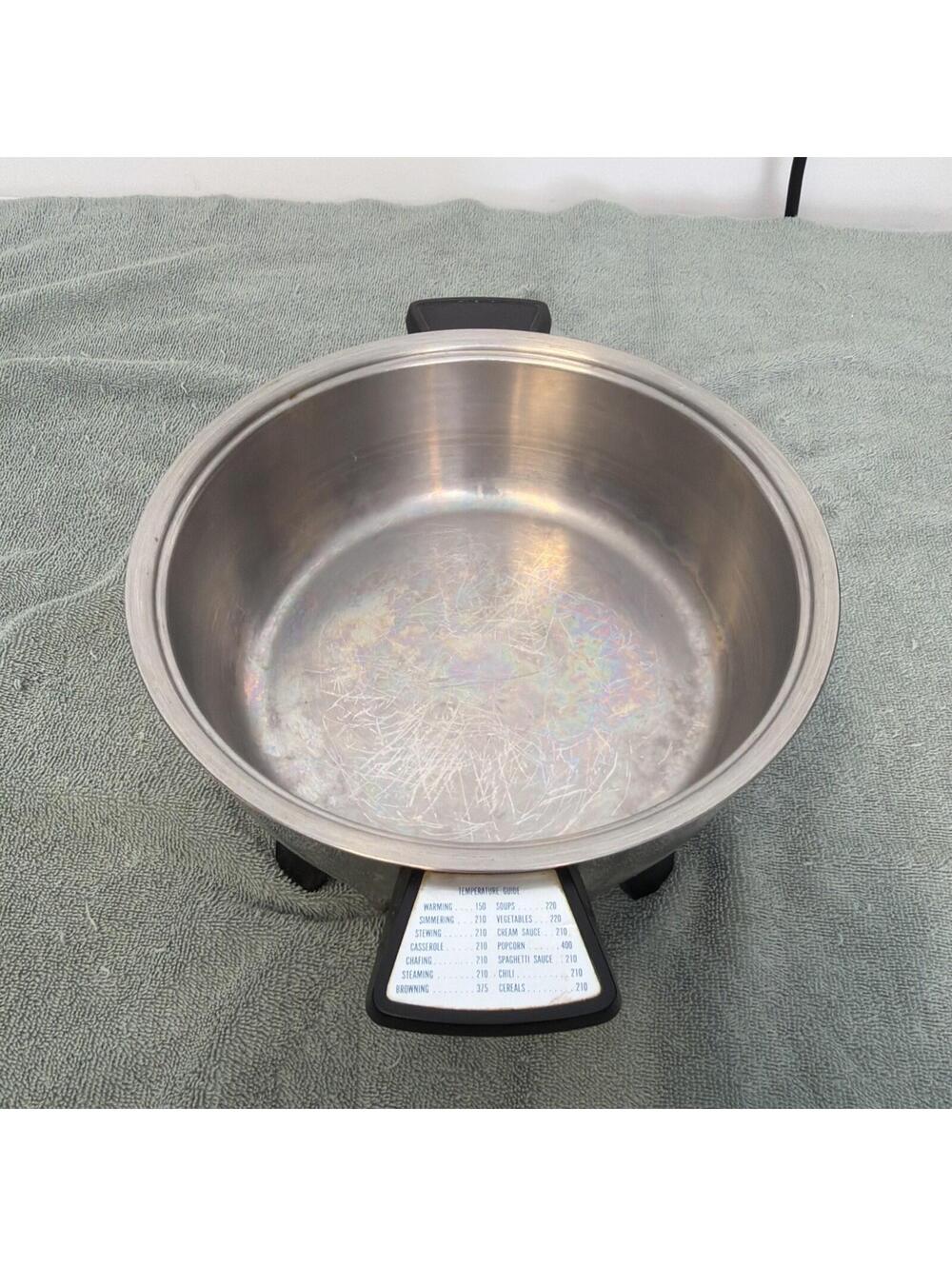 Rena Ware 3 Qt Electric Dutch Oven Stainless Cooker Stockpot PAN ONLY - Picture 2 of 7